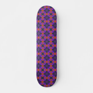 Skate Flores Artdeco em Estilo Retroativo