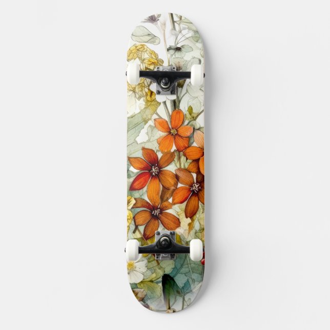 Skate Flores, arte natural (Frente)