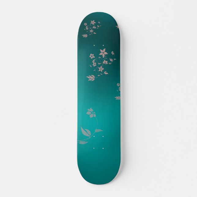 Skate Flores asiáticas delicadas (Frente)
