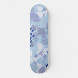 Skate Flores Azuis