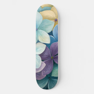 Skate Flores coloridas naturais