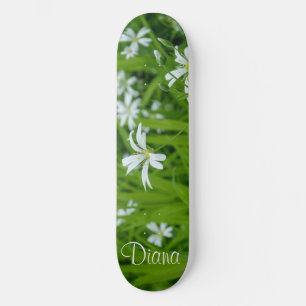 Skate Flores coloridas Verde
