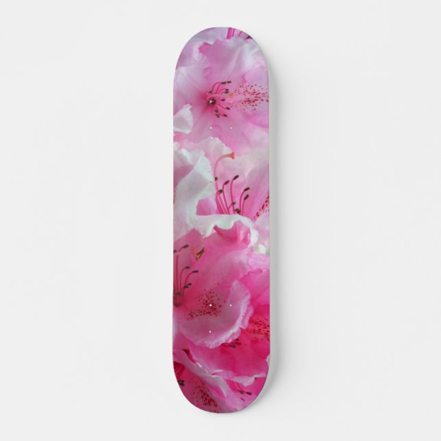 Skate Flores Cor-de-rosa (Frente)