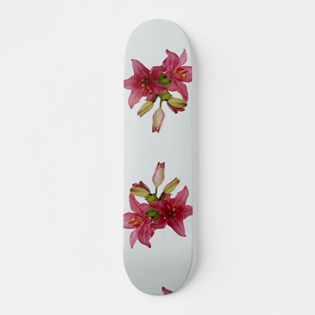 Skate Flores cor-de-rosa atraentes (Frente)