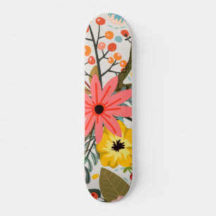 Skate Flores Cótulo d'água Colorida