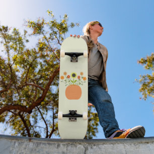 Skate Flores de Ação de Graças em Abóbora
