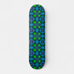 Skate Flores de Artdeco no Estilo Retroativo