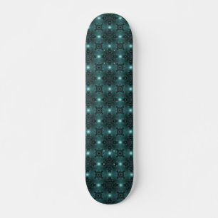 Skate Flores de Artdeco no Estilo Retroativo