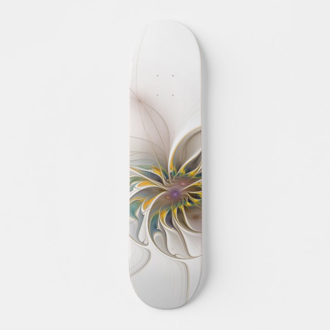 Skate Flores de fantasia fractal suaves e tenra (Frente)