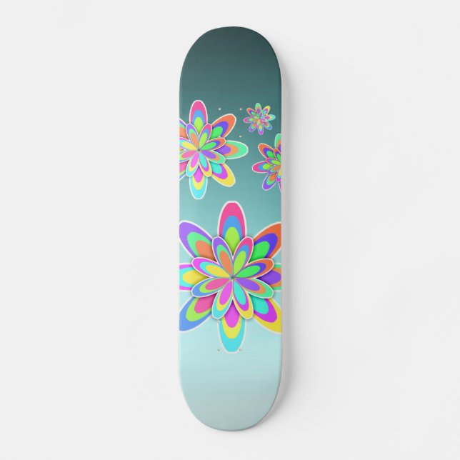 Skate Flores de Groovy (Frente)