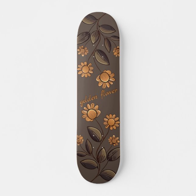 Skate Flores de ouro (Frente)
