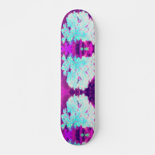 Skate Flores de Phlox com Torção de Hortelã-Pimenta Azul (Frente)