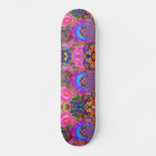 Skate Flores-de-sol retro-abstrato elegantes