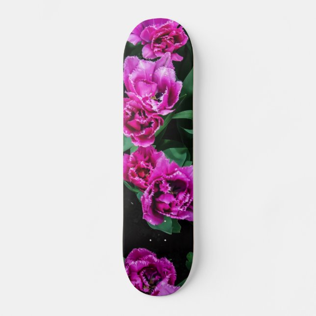Skate Flores de tulipas rosa (Frente)