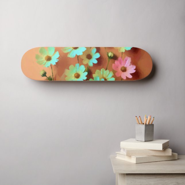 Skate Flores de Zinnia Elegans (Arte de parede (Horz))