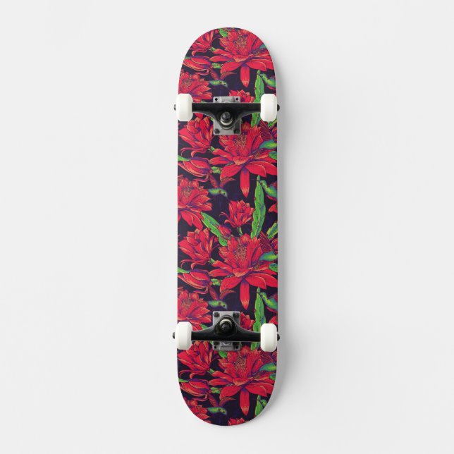 Skate Flores e colibris (Frente)