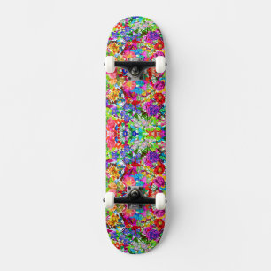 Skate Flores mágicas bonitas e coloridas, Camiseta-T-tud