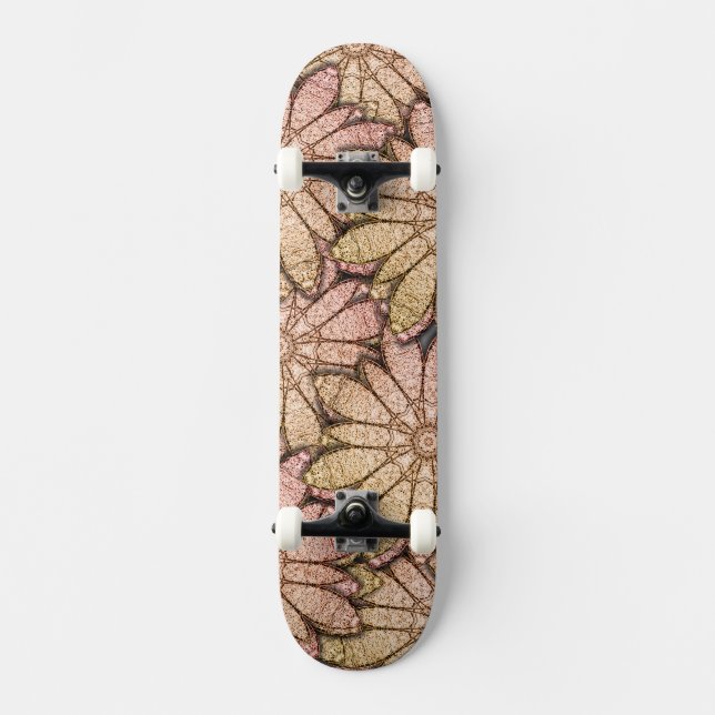 Skate Flores Metálicas (Frente)