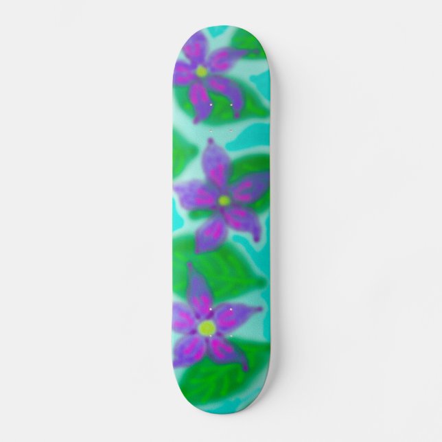 Skate Flores tropicais (Frente)