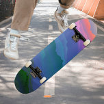 Skate Floresta Colorida da Montanha do Céu Ombre Cor-de-<br><div class="desc">Floresta Colorida da Montanha do Céu Ombre Cor-de-rosa-azul skate verde-azul. ♥ Personalizar com seu texto usando o campo modelo. INA: Se você quiser mudar o estilo da fonte, a cor ou o posicionamento do texto, basta clicar no botão "Personalizar mais". Você também pode alterar a cor de fundo. Europeia: Se...</div>