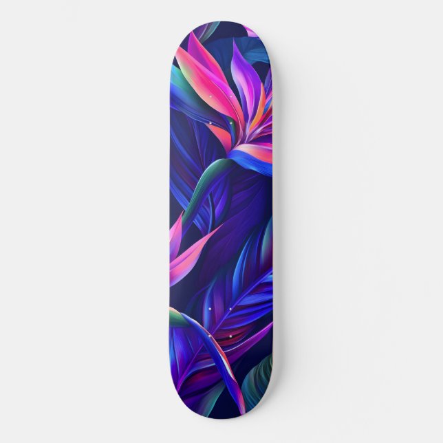 Skate Floresta Tropical de Midnight (Frente)