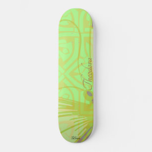 Skate Flórida Dourada Clássica Pistachio Violet