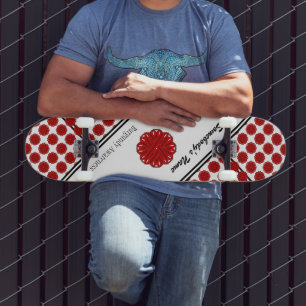 Skate Flower Burgundy Ribbon por Kenneth Yoncich