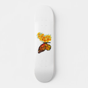 Skate Flower Butterfly with Yellow California Poppy