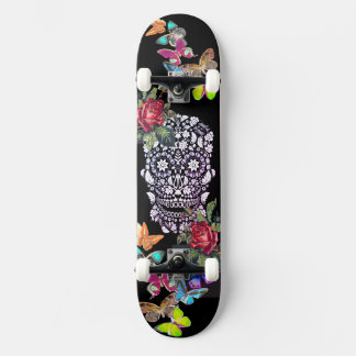 SKATE FLUXAS E BORRACAS DE SKULL PRETAS