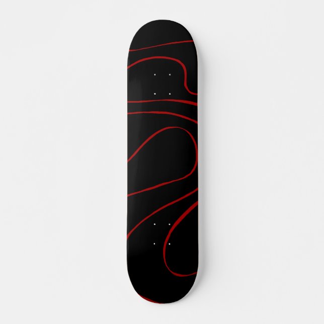 Skate Fluxo e Refluxo 2 em Vermelho e Preto (Frente)