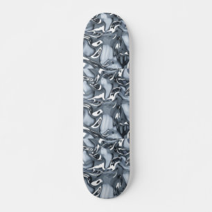 Skate Fluxo Metálico Cromo
