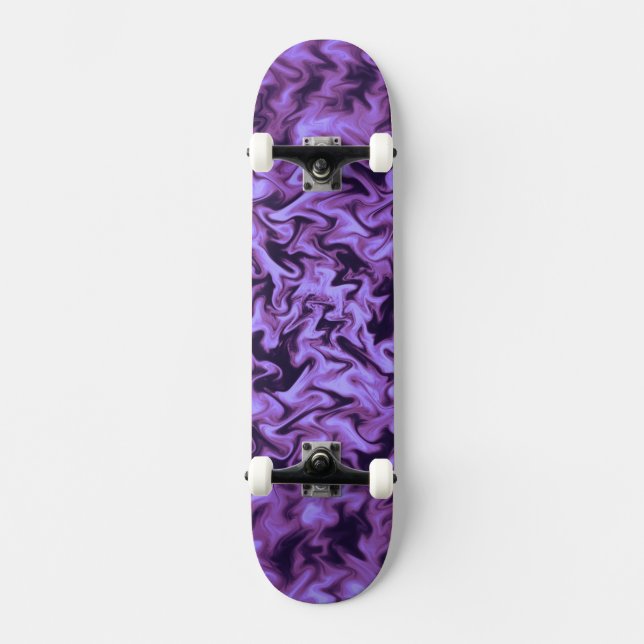 Skate Fogo roxo (Frente)