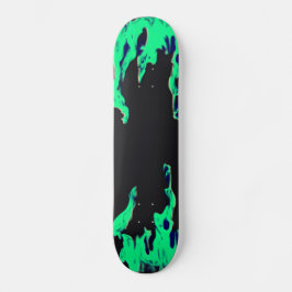 Skate Fogo Verde - Feuer Grünes - Chama Flame Flames Sk