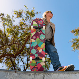 Skate Folha Abstrato Colorida