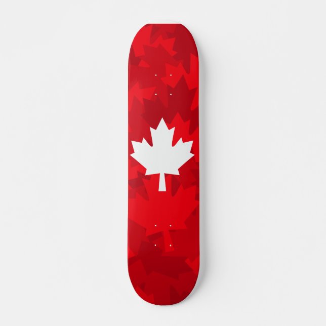 Skate Folha de bordo canadense Camo (Frente)