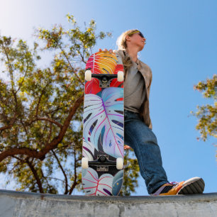 Skate Folhagem Tropical de Paraíso Selvagem