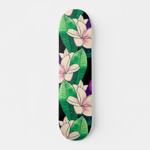 Skate Folhagem tropical verde de Na moda Plumeria