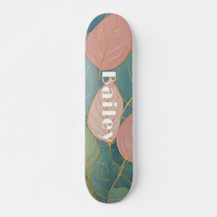 Skate Folhagem Whimsical: Folhas de Pastel