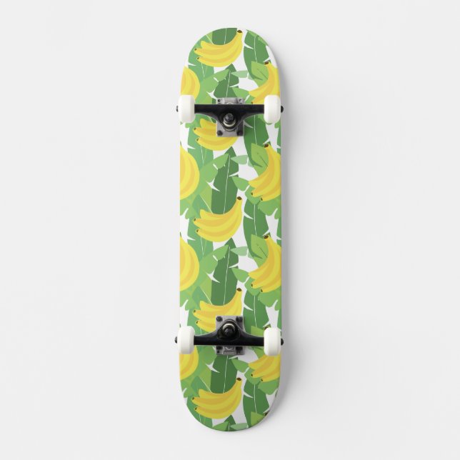 Skate Folhas da banana e teste padrão da fruta (Frente)