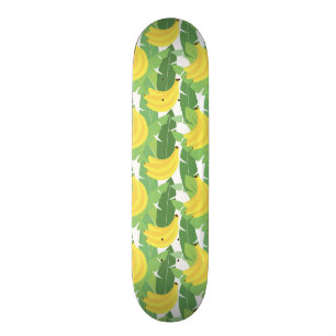 Skate Folhas da banana e teste padrão da fruta
