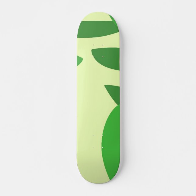 Skate folhas de abstrato (Frente)