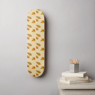 Skate Folhas de carvalho de carvalho