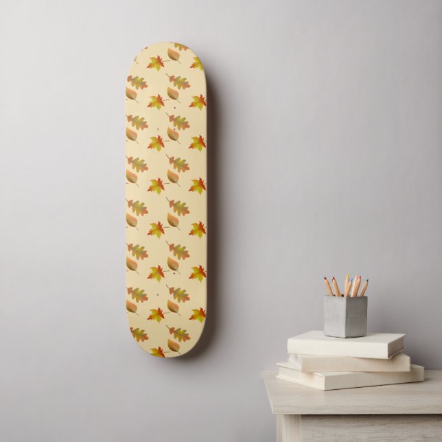 Skate Folhas de carvalho de carvalho (Arte de parede)