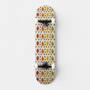 Skate Folhas de carvalho e Bolota Queda Padrão de outon