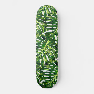 Skate Folhas de Monstera Tropical - Viagem Exótica