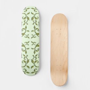 Skate Folhas de oliveira rolando