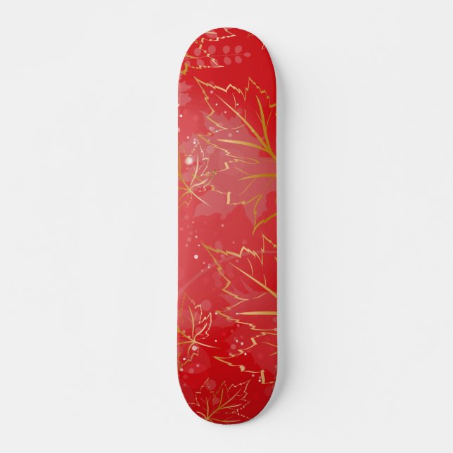 Skate Folhas de ouro 6 (Frente)