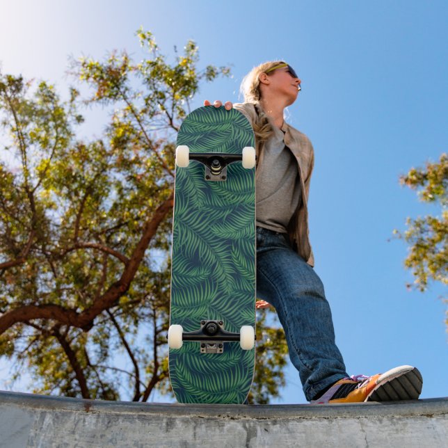 Skate Folhas de Palma Tropicais Noturnas (Ao ar livre 1)