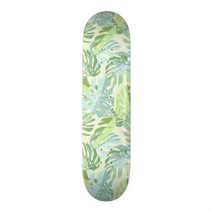 Skate Folhas de palmeira tropicais Pastel