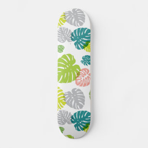 Skate Folhas tropicais multicolores